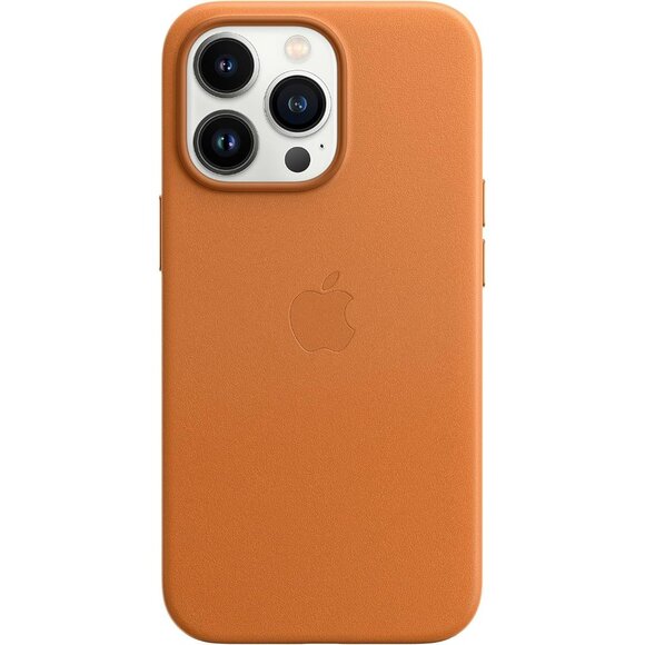 Apple iPhone 13 Leather Case with MagSafe Golden Brown